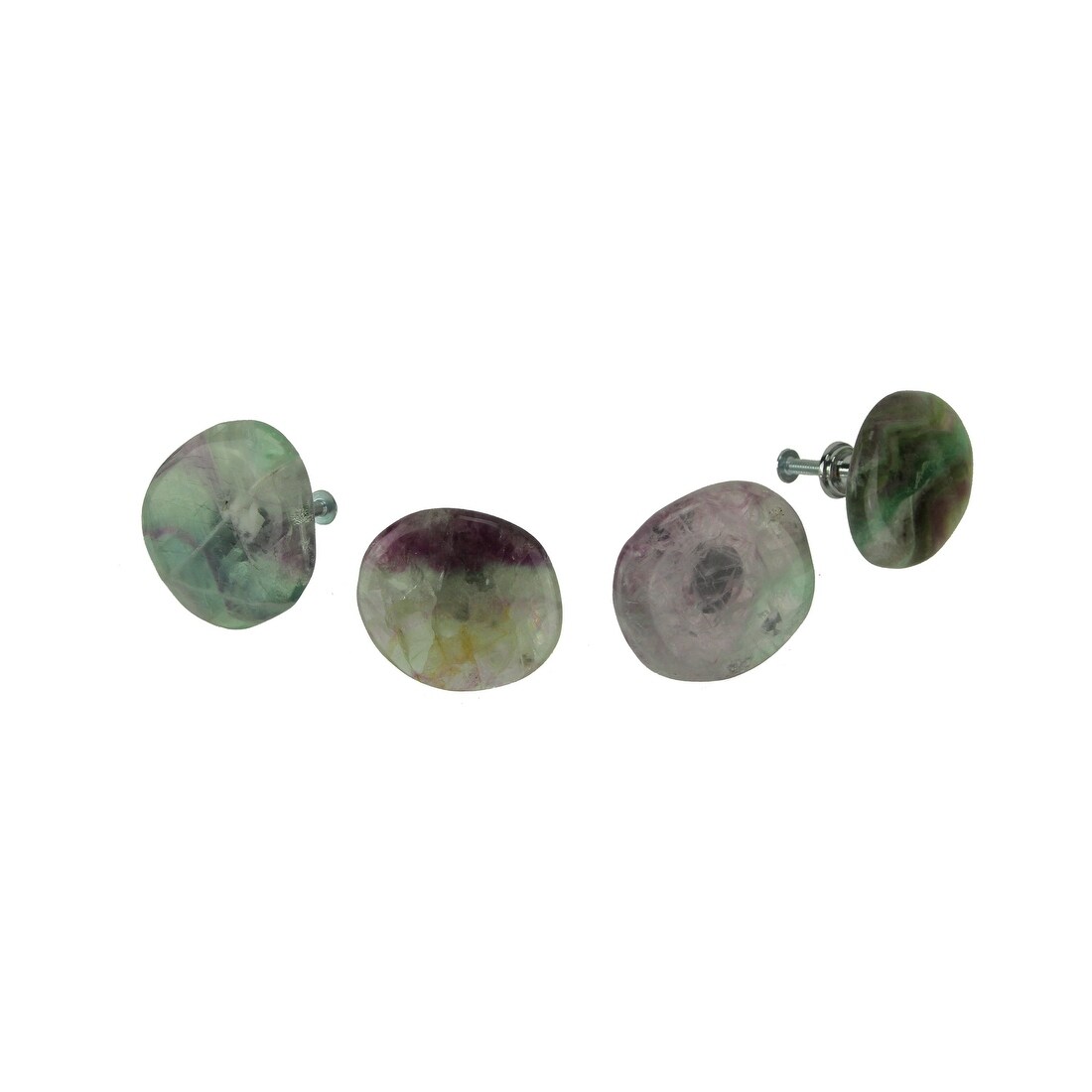 Shop Natural Fluorite Crystal Round Cabinet Knob Or Drawer Pulls