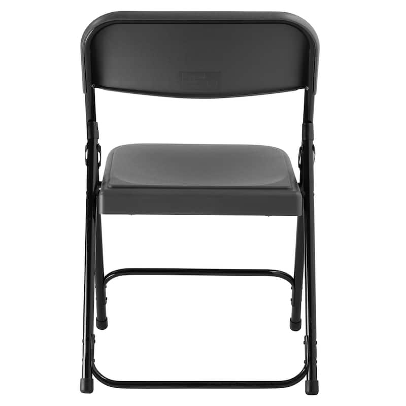 (4 Pack) NPS 800 Series Premium Lightweight Plastic Folding Chair, Charcoal Slate