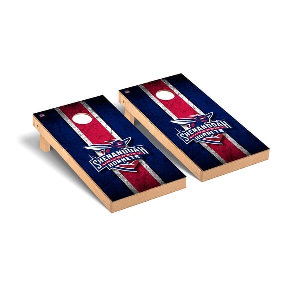slide 2 of 5, Shenandoah Hornets Cornhole Board Set - Vintage Wooden