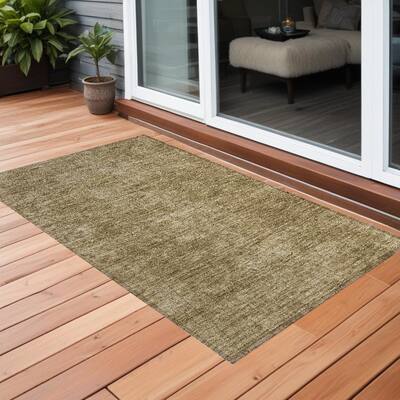 Elfi Unique Abstract Weather Resistant Timeless Fusion Outdoor Rug - 2' x 3'