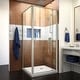 preview thumbnail 1 of 30, DreamLine Flex 32 in. D x 32 in. W x 74 3/4 in. H Pivot Shower Enclosure and Shower Base Kit - 32" x 32" - 32" x 32"