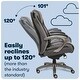 preview thumbnail 12 of 12, Serta Baxter Big and Tall Smart Layers Ergonomic Executive Office Chair, Black/ Gray