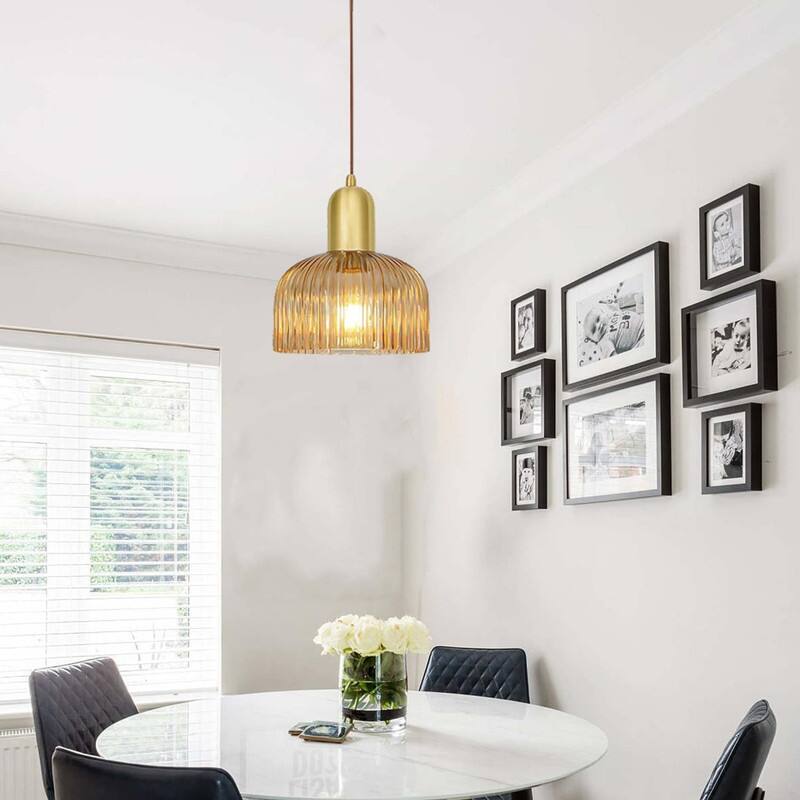 Vintage island lights gold pendant light glass hanging light