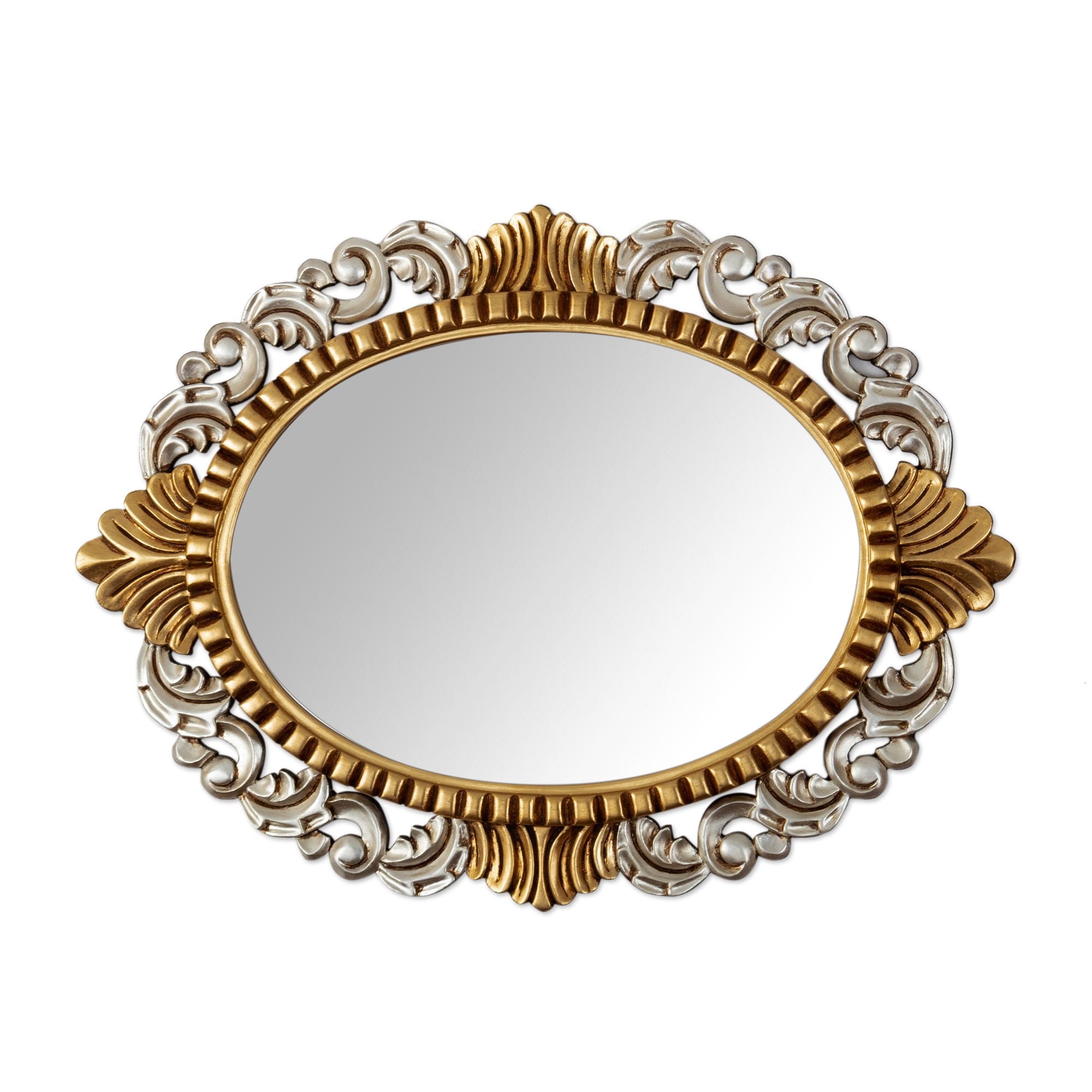 Novica Handmade Fantasy Queen Wood Wall Mirror