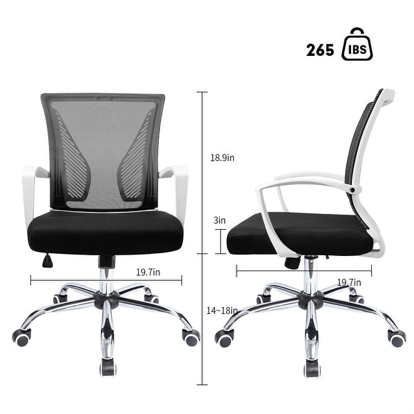 dimension image slide 3 of 10, Homall Office Chair Ergonomic Desk Chair with Lumbar Support