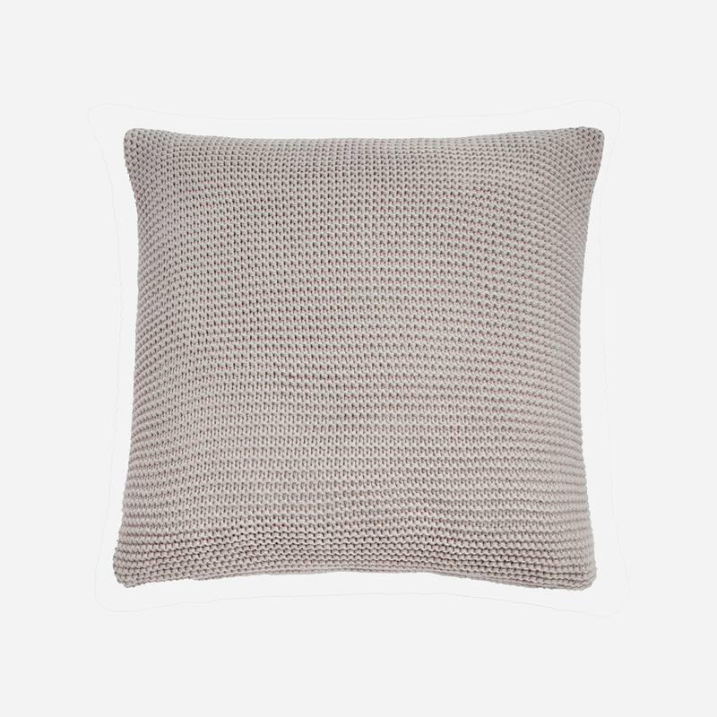 Splendid Synder 100% Acrylic Sweater Knit Decorative Throw Pillow - Light Grey
