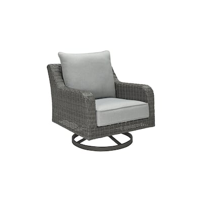 Elite Park Outdoor Swivel Lounge Chair - 32.25" W x 34" D x 33" H