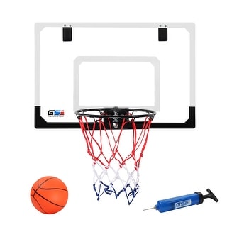 Soozier Wall Mounted Basketball Hoop, Mini Hoop with 45'' x 29