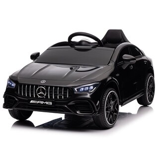 Mercedes-Benz AMG CLA 45 S 12V Ride-On Toy Car with Parental Remote Control, LED Lights, and Music for Indoor and Outdoor Use