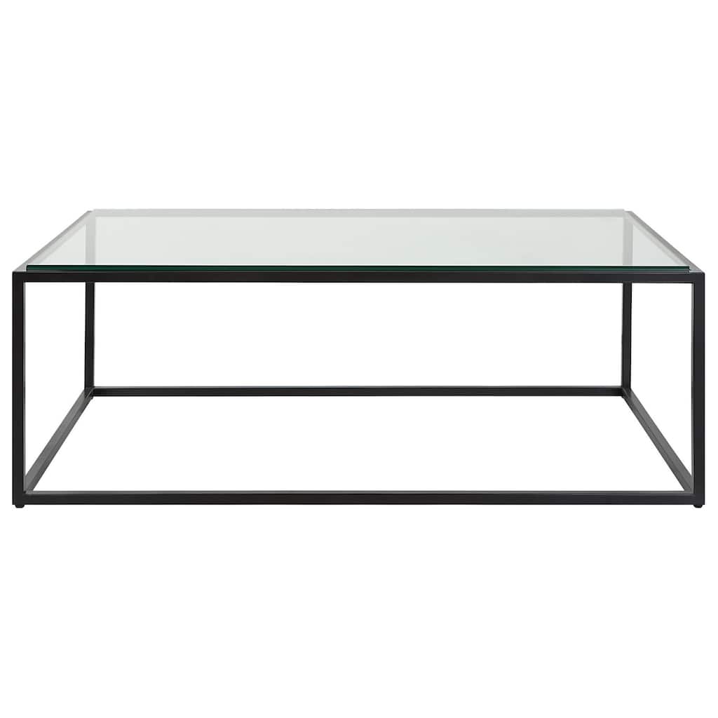 Uttermost 25196 Bravura 48" Wide Iron and Tempered Glass Coffee Table