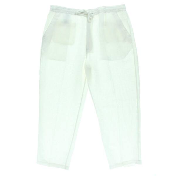 Shop Cubavera Mens Big Tall Casual Pants Linen Relaxed