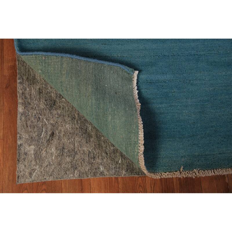 Blue Gabbeh Modern Area Rug Handmade Oriental Blue Wool Carpet - 5'6" x 7'10"