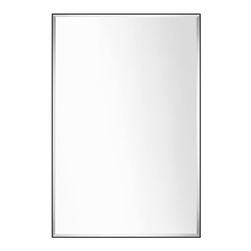 Rectangle Metal Framed Beveled Edge Bathroom Vanity Mirror