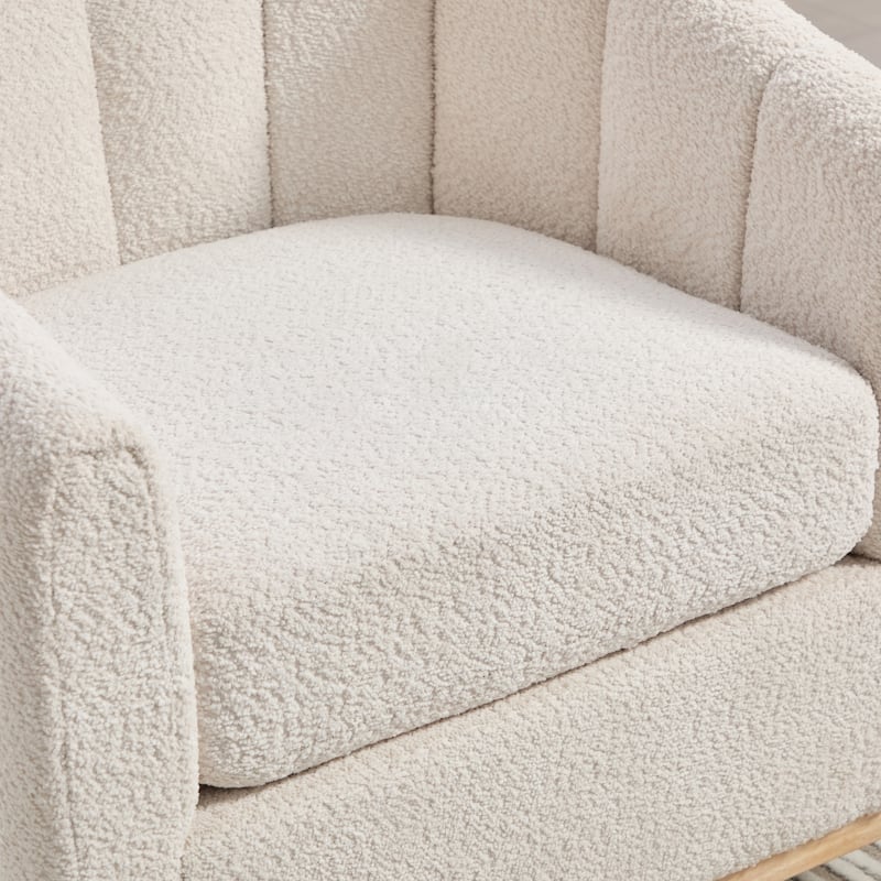 32.3" W Modern Swivel Accent Chair,Chenille Single Sofa Seating
