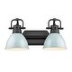 preview thumbnail 1 of 0, Duncan 2 Light Bath Vanity - 16.5"x8.5"