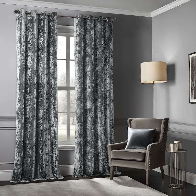 Exclusive Fabrics Lush Crush Velvet Curtains - Grommet Room Darkening Curtain for Bedroom & Living Room (1 Panel)