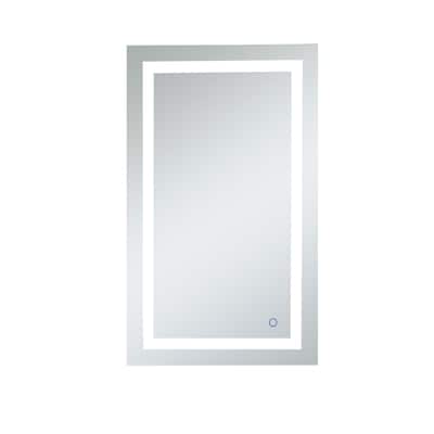 Silver Orchid Gael Silver Hardwired LED Mirror