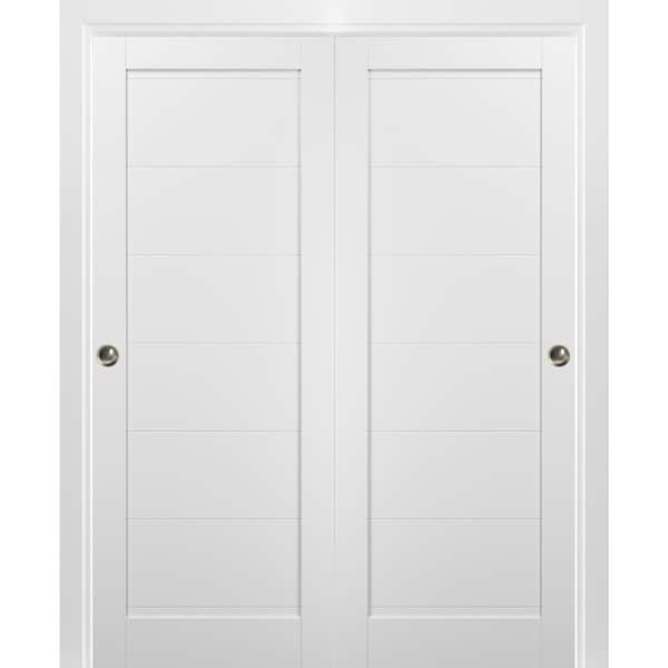 Sliding Closet Bypass Doors hardware / Quadro 4115 White Silk - On Sale ...