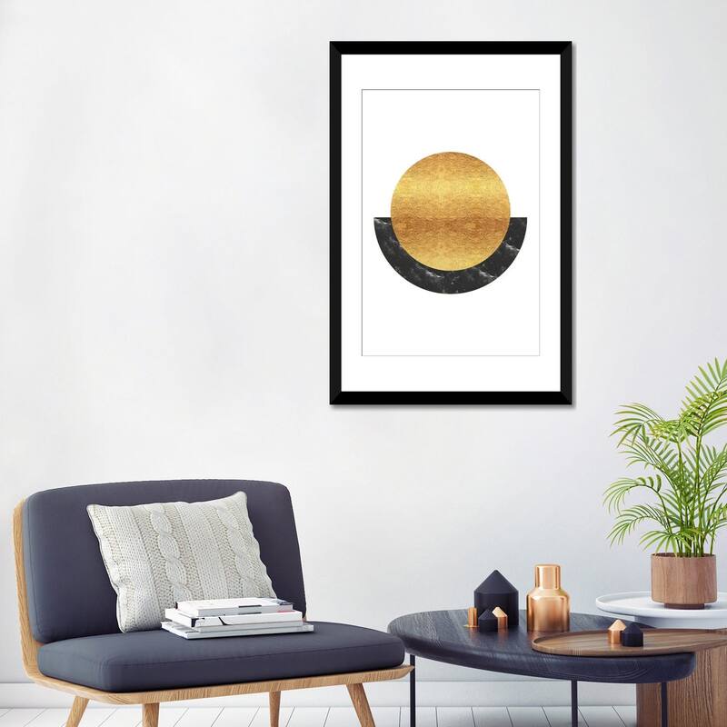 iCanvas "New Gold Sun Rising Abstract" by Nordic Print Studio