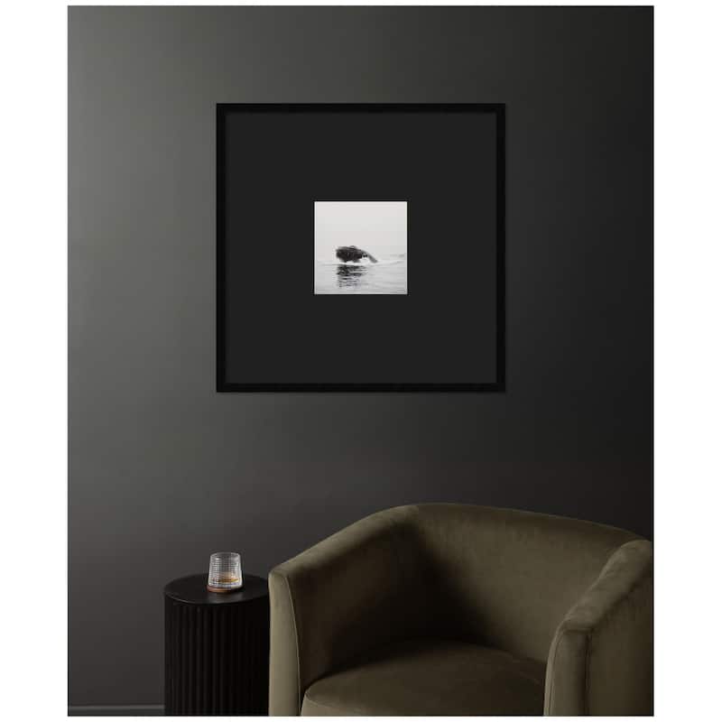 Kate and Laurel Humpback Whale No. 4 by Laura Evans Framed Wall Art Print Matted