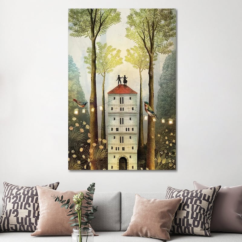 iCanvas "Four Of Wands" by Catrin Welz-Stein Canvas Print