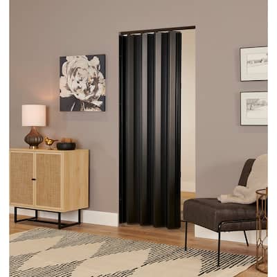 Spectrum Woodshire Black MDF 48-inch Folding Door