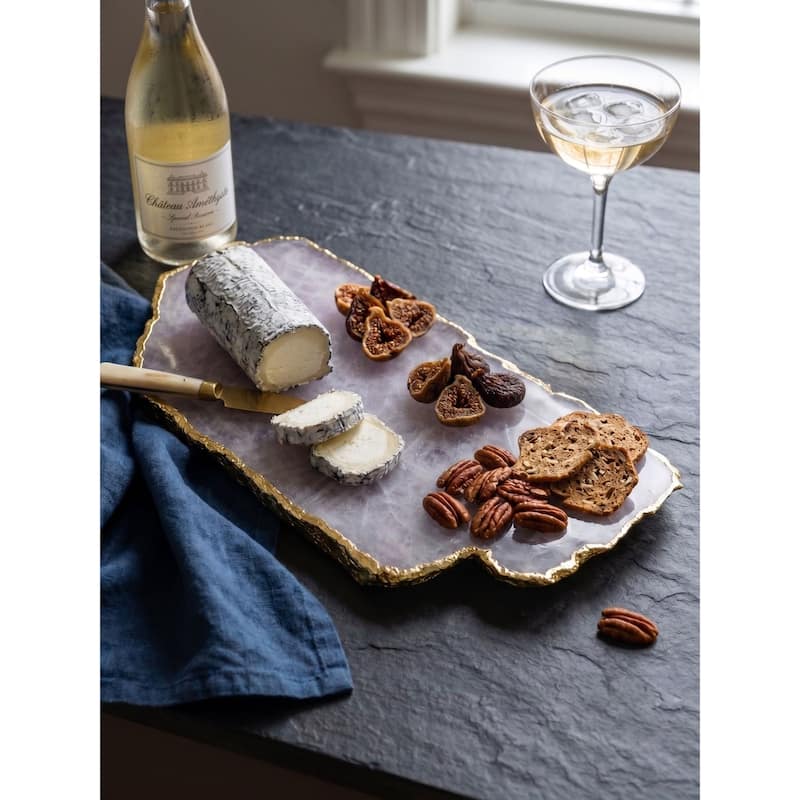 Dazzle Rose Quartz Cheese Board - Pink