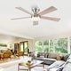 preview thumbnail 9 of 9, Kviflon 46" Low Profile Ceiling Fan with Light and Remote 3 Color Temperature Dimmiable LED,Powerful Airflow,DC Motor