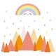 preview thumbnail 4 of 4, Walplus Cute Rainbow Mountains Children Kids Wall Stickers Nursery Décor