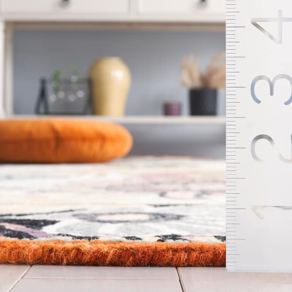 dimension image slide 3 of 4, SAFAVIEH Handmade Jardin Fadya Country Wool Rug