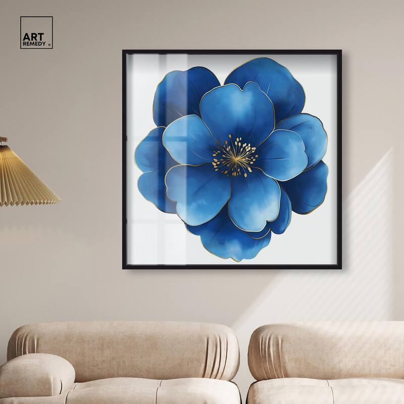 Blue Brilliance I Shadowbox by Art Remedy