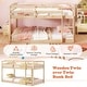 preview thumbnail 20 of 38, Costway Twin over Twin Low Bunk Bed with Guardrails Integrated Ladder - See Details