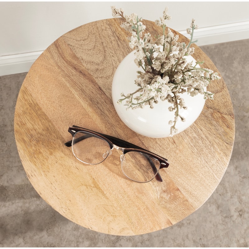 Kate and Laurel Dahl Wood Drink Table
