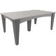 preview thumbnail 12 of 29, Poly Lumber Island Dining Table 44" x 72" - Dove Grey & Slate