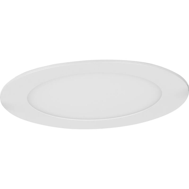 Everlume Collection 6 in. Satin White 5-CCT LED Low Profile Canless Recessed Downlight - 7.165 in x 7.165 in x 1.815 in - 7.165 in x 7.165 in x 1.815 in