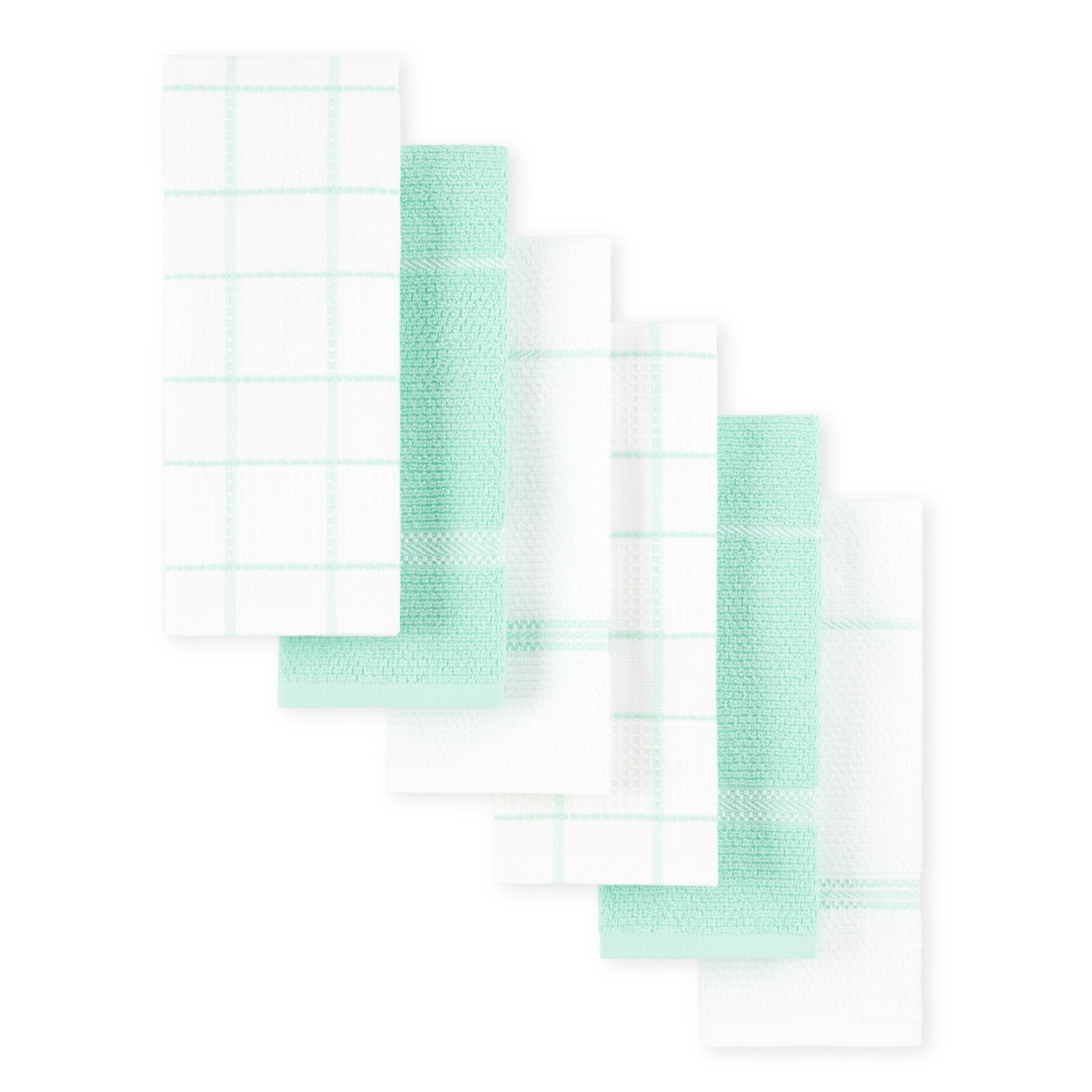 Martha Stewart Modern Waffle Kitchen Towel Set 6-Pack - 16"x28"