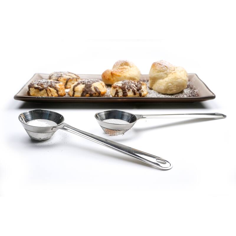 Stainless Steel Mini Flour Sifters (Set of 2)