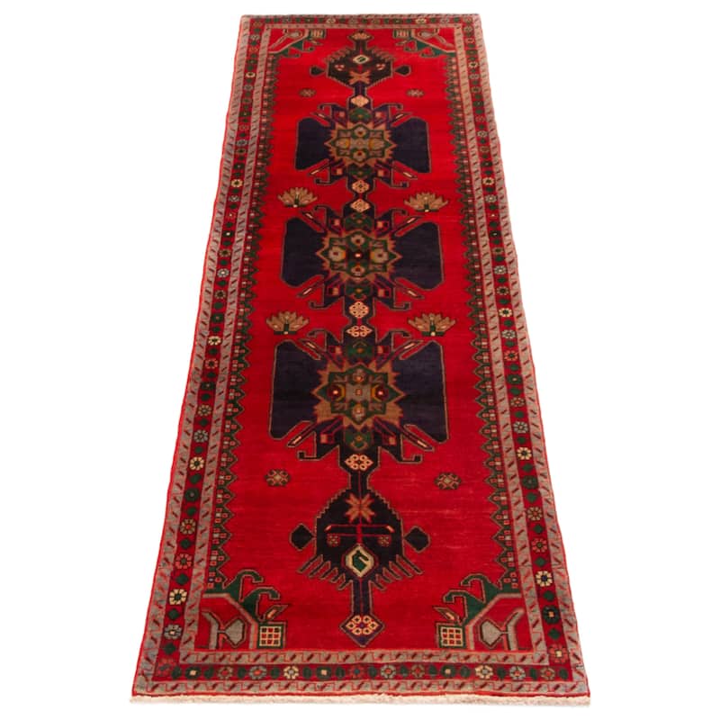 ECARPETGALLERY Hand-knotted Anadol Red Wool Rug - 2'8 x 9'9
