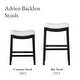 preview thumbnail 89 of 98, Maven Lane 31" Adrien Saddle Kitchen Bar Height Stool - N/A