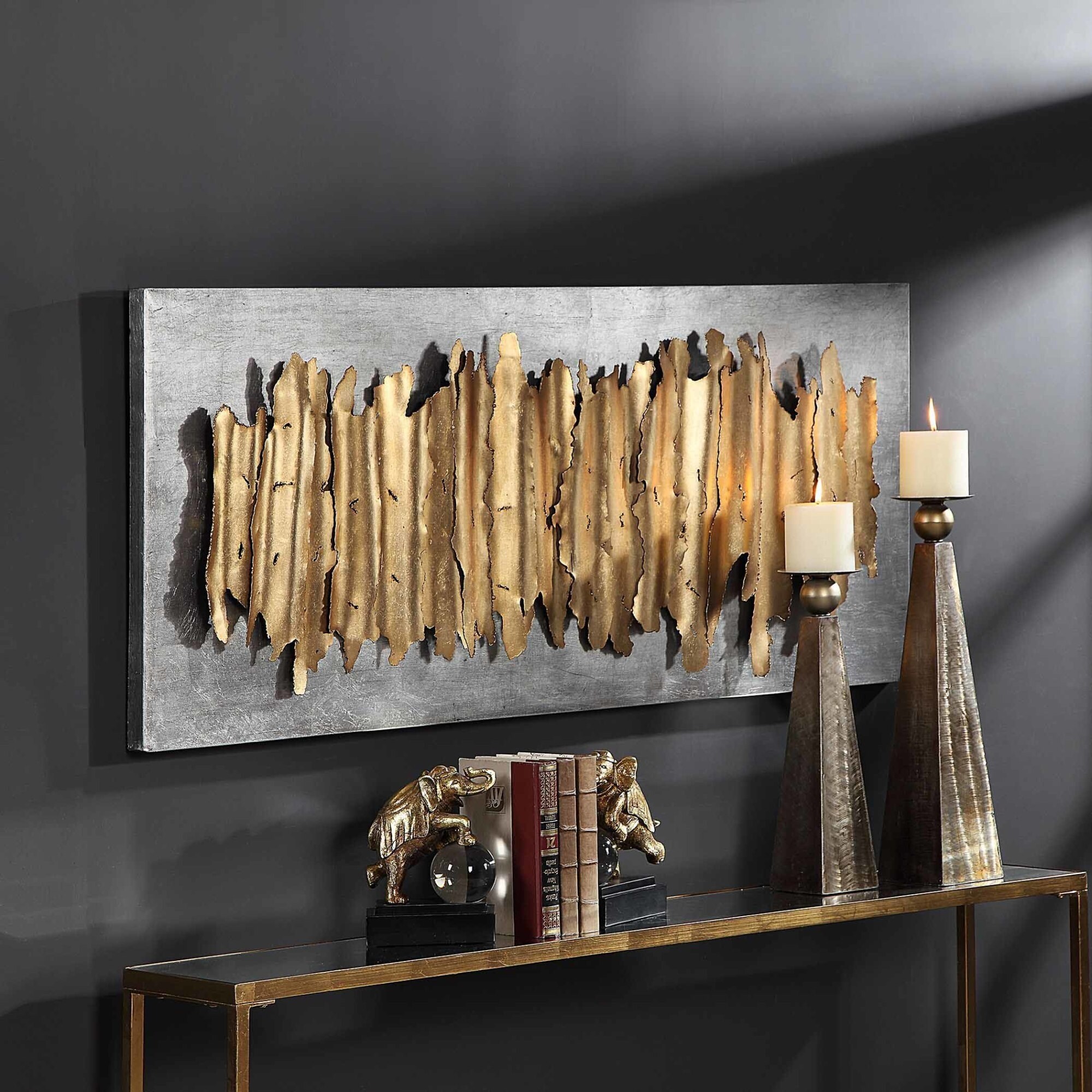 Shop Uttermost 04195 Lev 55 1 4 X 24 Abstract Wall Sculpture