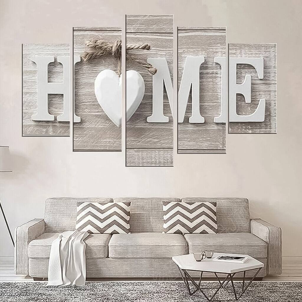 5 Pcs Unframed Modern Wall Art Print Set