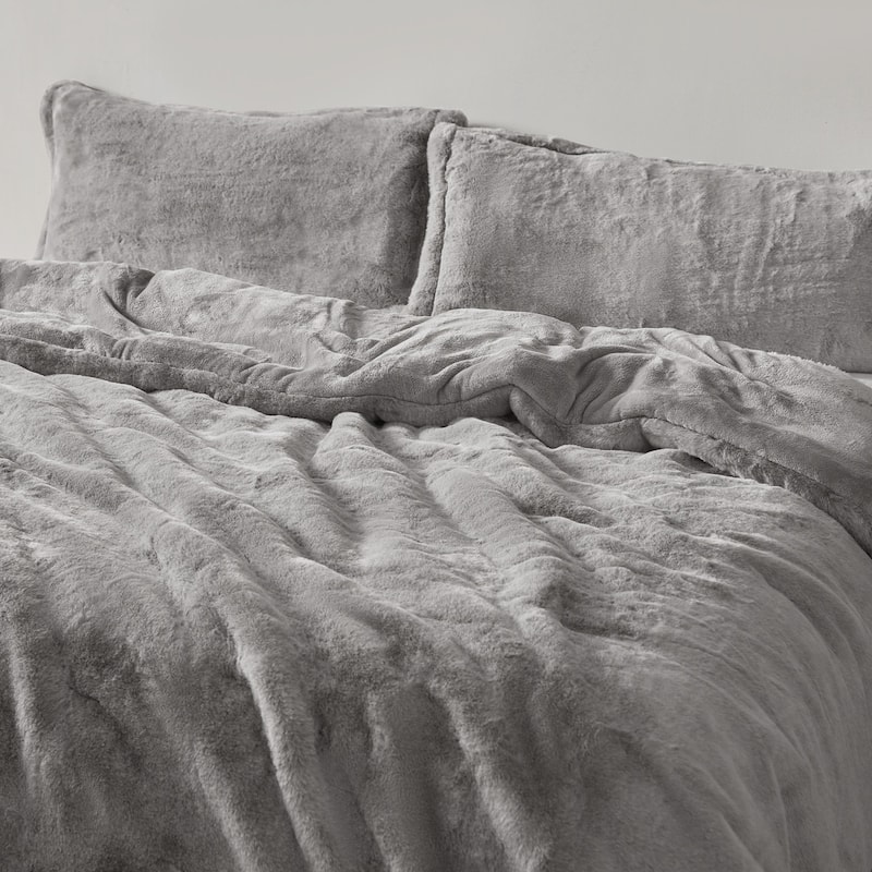 Melange Chunky Bunny - Coma Inducer® Oversized Comforter Set - Silver Rabbit