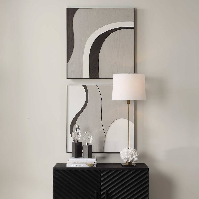 Uttermost 04387 Joel 28" Tall MDF Patterns and Designs Wall Art Set of