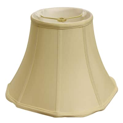 HomeRoots 18" Antique White Octagon Monay Shantung Lampshade - 18
