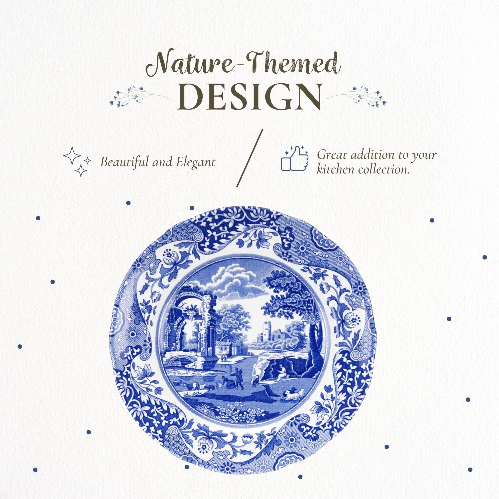 Spode Set of 4 Blue Italian Plates - Bed Bath & Beyond - 38394858