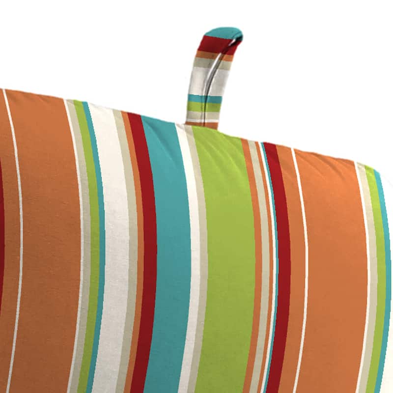 22" x 45" Outdoor Chair Cushion with Ties and Loop - 45'' L x 22'' W x 5'' H