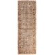 Overdyed One-of-a-Kind Hand-Knotted Runner Rug - Beige - 2' 7