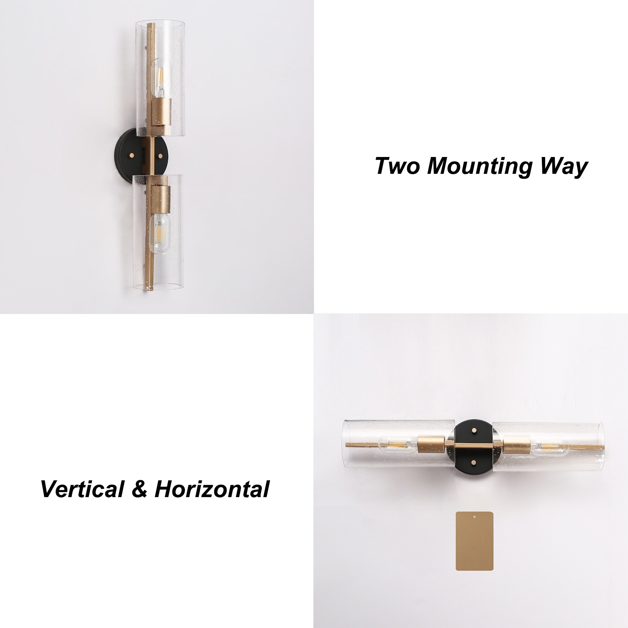 Zenith Modern Farmhouse Cylinder Seeded Glass Transitional