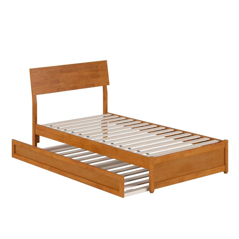 Norla Wood Platform Bed with Trundle