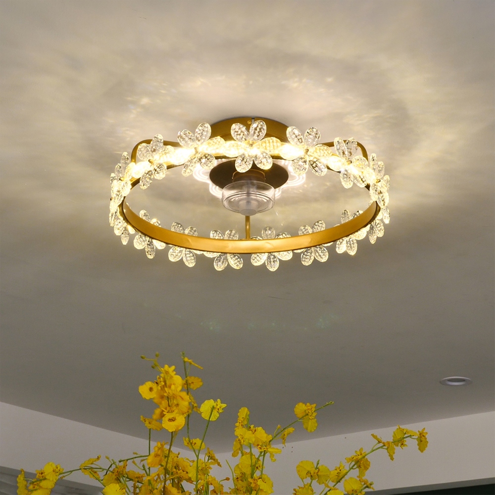 White flower ceiling sale fan light kit